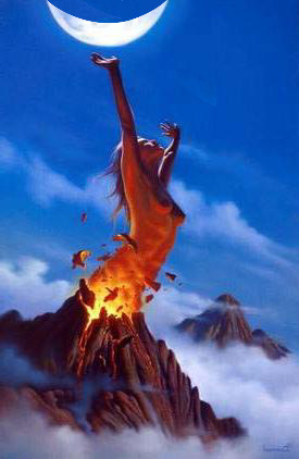    Мадам    Пеле--богиня вулканов и огня
