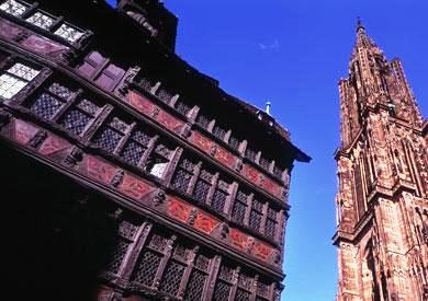 Страсбург - между Германией и Францией, посреди Европы
