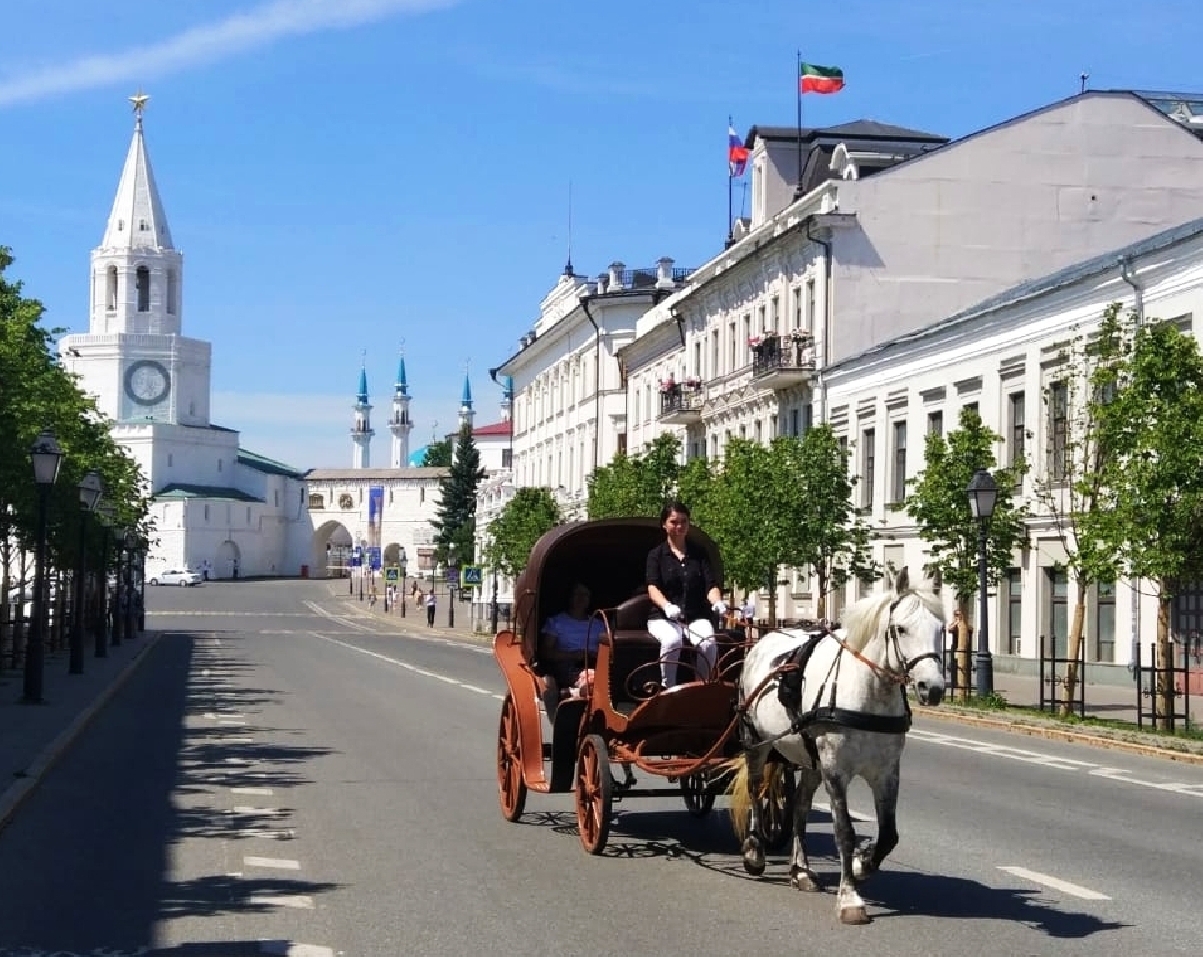 Улица Кремлевская и комплекс Казанского университета