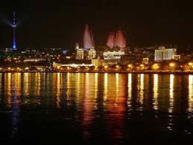 Ночной Баку Night Baku
