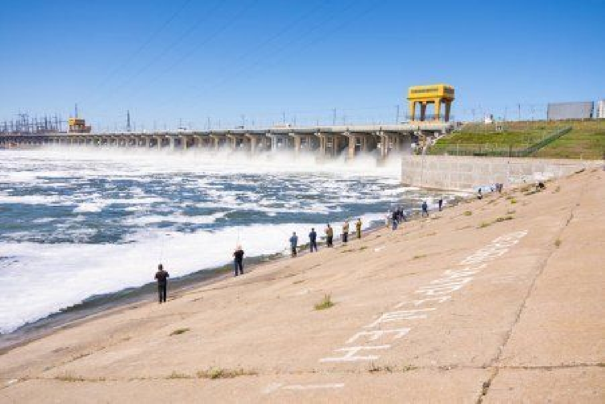 Волжская ГЭС и «Остров Людникова» 
